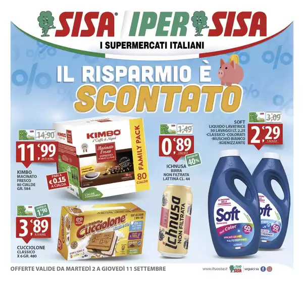 Il risparmio e scontato