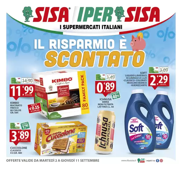 Il risparmio e scontato