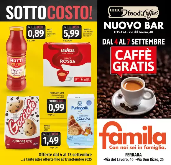 Volantino Famila a Roseto Capo Spulico | SottoCosto! | 2025-09-04T00:00:00.000Z - 2025-09-17T00:00:00.000Z