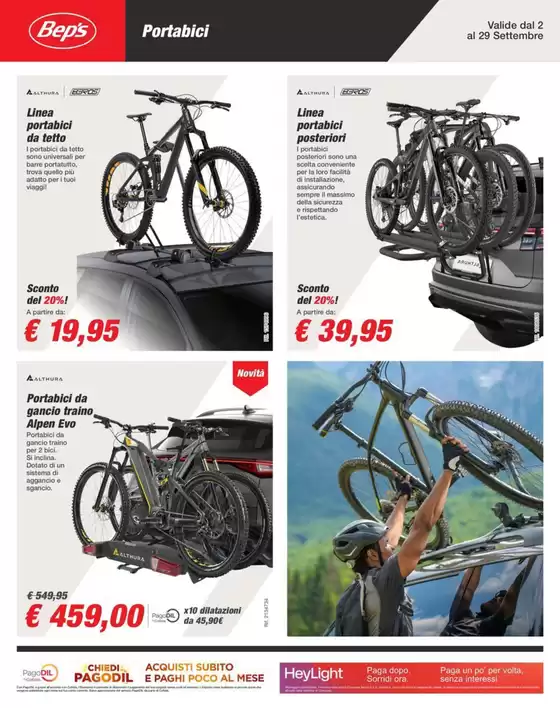 Promozioni di settembre