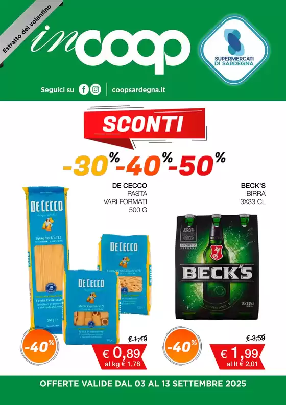 Volantino Coop | Sconti fino al 30% 40% 50% | 2025-09-03T00:00:00.000Z - 2025-09-13T00:00:00.000Z