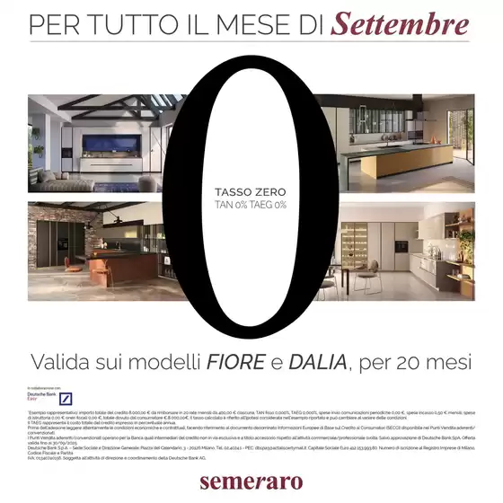 Per tutto il mese di settembre