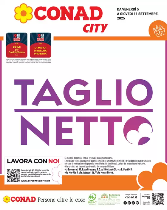 TAGLIO NETTO