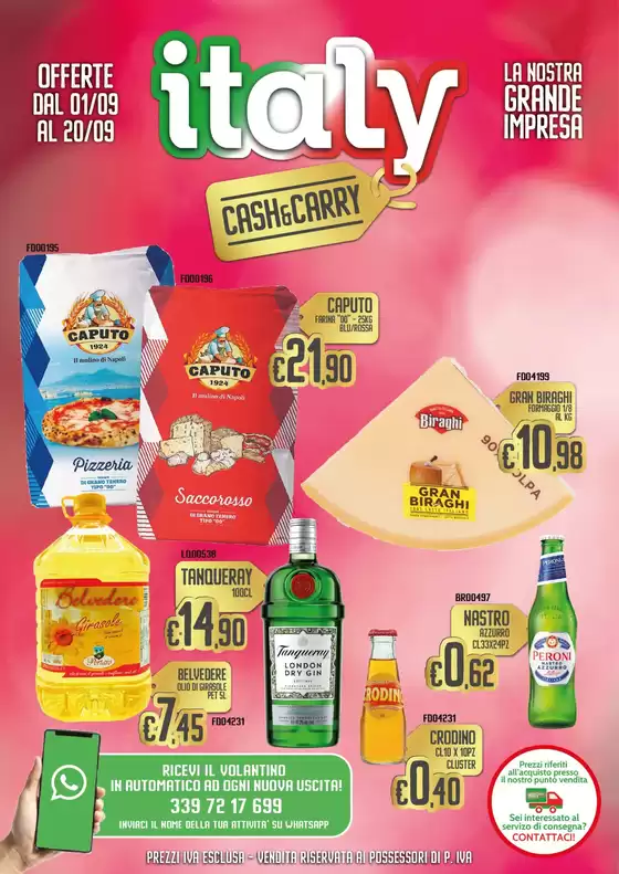Offerte dal 01/09 al 20/09
