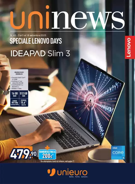 Speciale LENOVO da Unieuro!