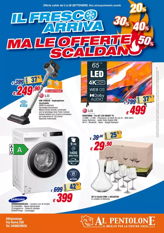 Volantino Al Pentolone | Il fresco arriva ma le offerte scaldano | 2025-09-05T00:00:00.000Z - 2025-09-28T00:00:00.000Z