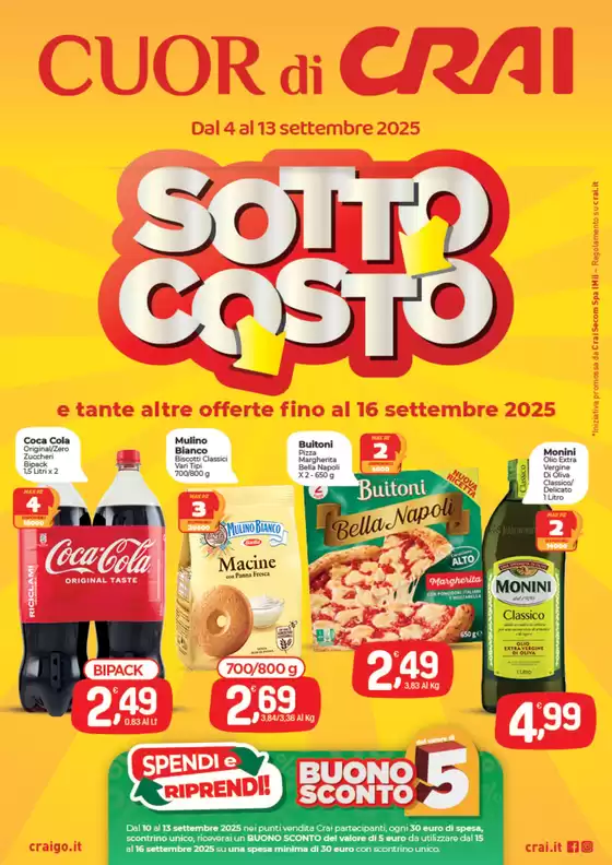 Volantino Crai | Sottocosto | 2025-09-04T00:00:00.000Z - 2025-09-13T00:00:00.000Z