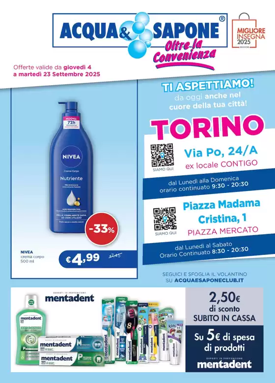 Volantino Acqua & Sapone | Ti aspettiamo! | 2025-09-04T00:00:00.000Z - 2025-09-23T00:00:00.000Z