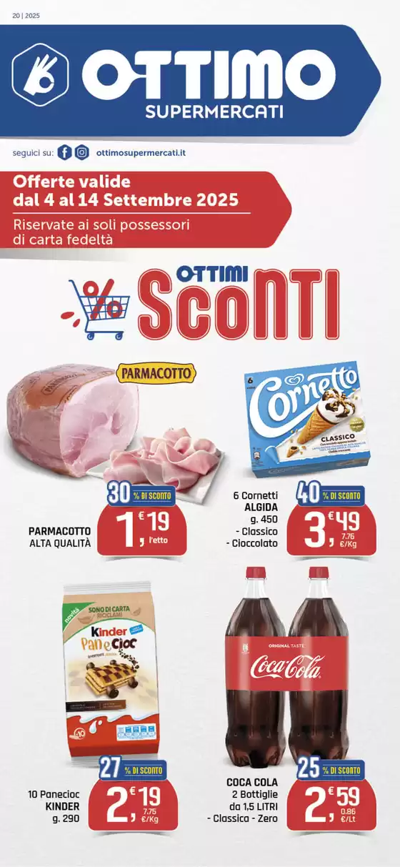 Offerte valide dal 4 al 14 settembre 2025