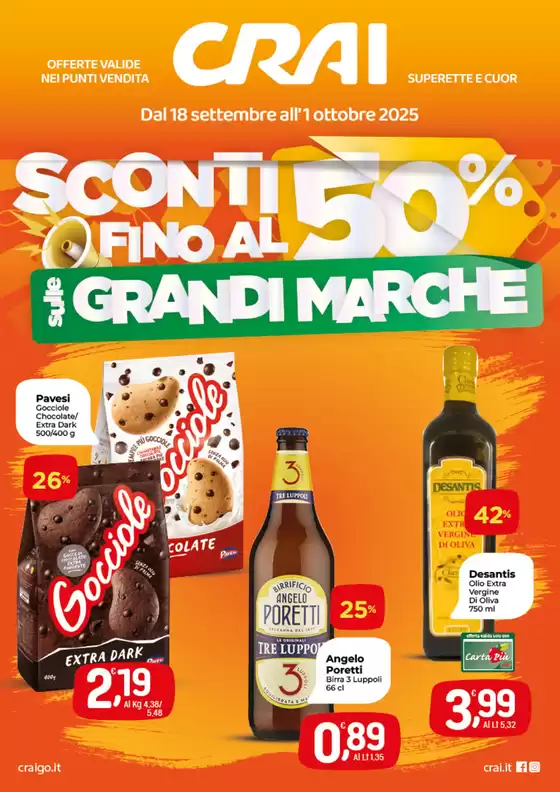 Sconti fino al 50%