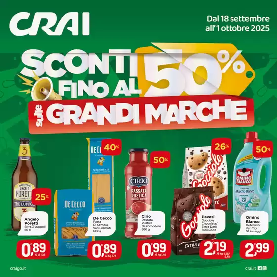 Sconti fino al 50%
