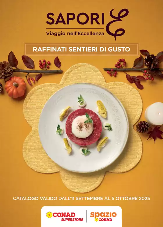Volantino Spazio Conad a San Biagio di Callalta | SAPORI& viaggio nell'eccellenza | 2025-09-11T00:00:00.000Z - 2025-10-05T00:00:00.000Z