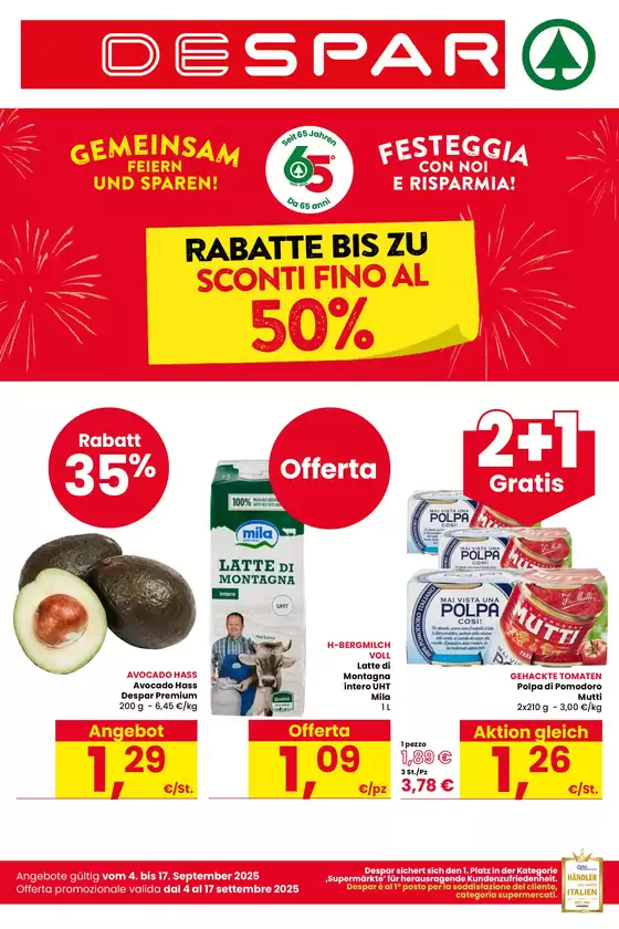 Sconti fino al 50%