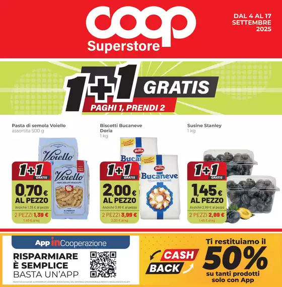 Volantino Coop a Folgaria | 1+1 gratis | 2025-09-05T00:00:00.000Z - 2025-09-17T00:00:00.000Z