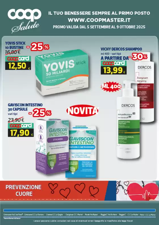 Volantino Coop | Coop Salute | 2025-09-05T00:00:00.000Z - 2025-10-09T00:00:00.000Z