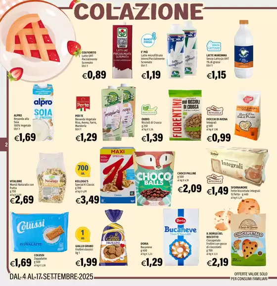 OFFERTE VALIDE DAL 4 AL 17 SETTEMBRE 2025