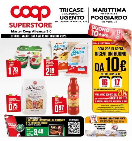 OFFERTE VALIDE DAL 4 AL 15 SETTEMBRE 2025