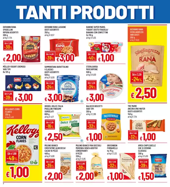 TANTI PRODOTTI DA 0,50 A 3 €