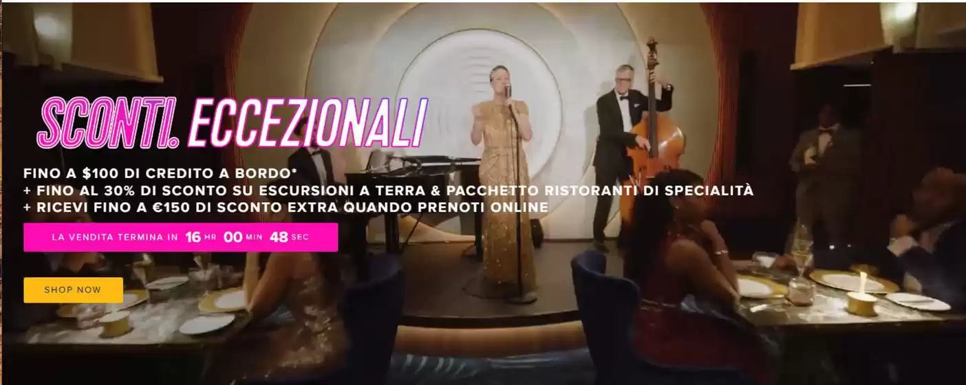 Sconti eccezionali