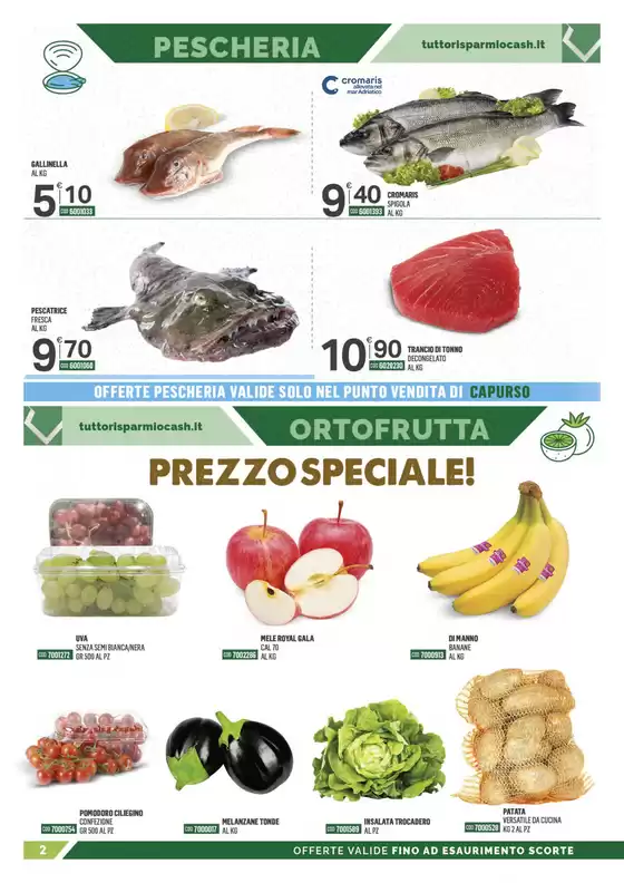 Offerte dall' 8 al 21 settembre 2025