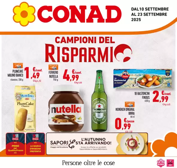 Volantino Conad | CAMPIONI DEL RISPARMIO | 2025-09-10T00:00:00.000Z - 2025-09-23T00:00:00.000Z