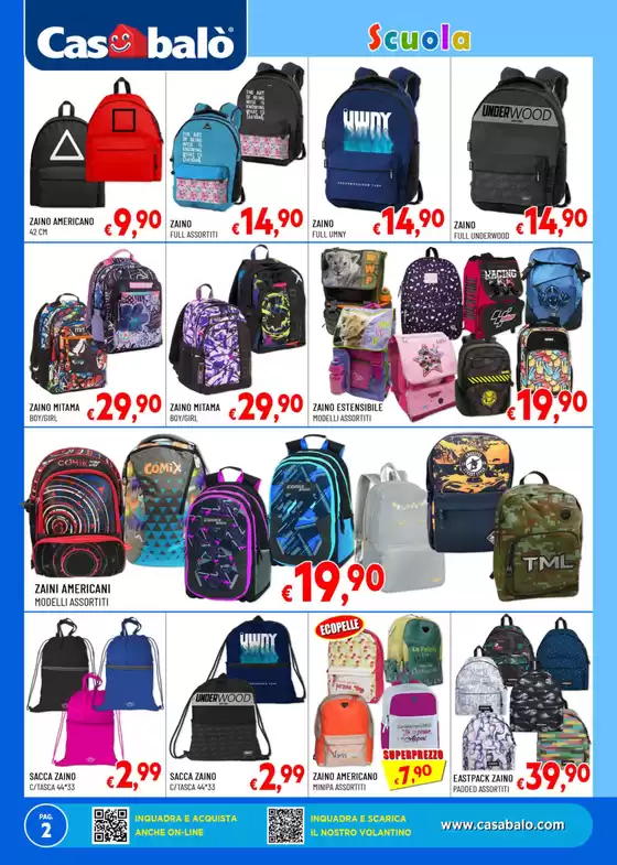 Offerte valide fino al 21 settembre