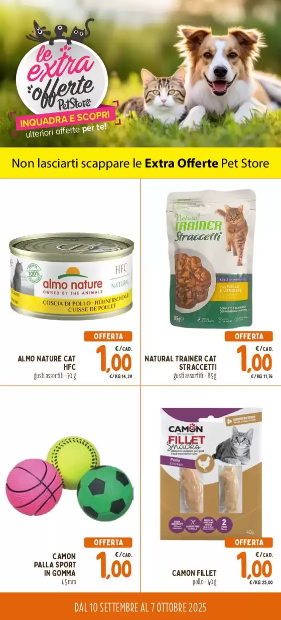 Volantino Pet Store Conad | Le Extra Offerte Petstore | 2025-09-10T00:00:00.000Z - 2025-10-07T00:00:00.000Z
