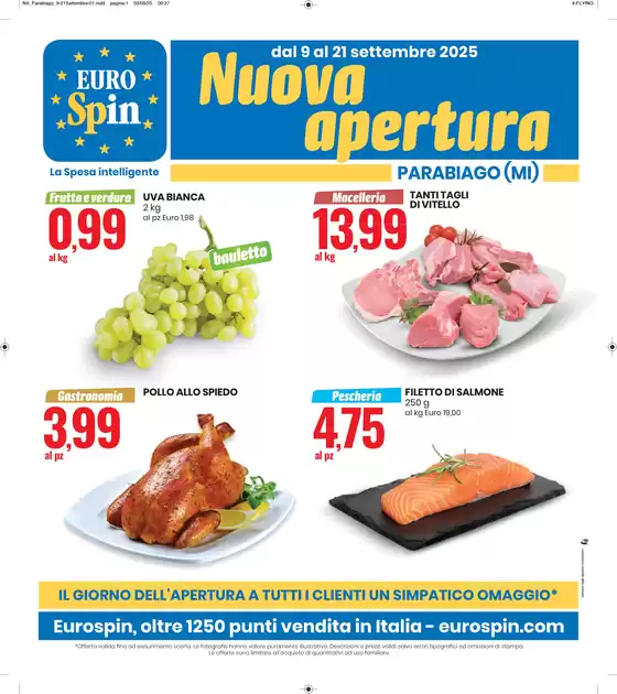 Volantino Eurospin a Stradella | Nuova apertura | 2025-09-09T00:00:00.000Z - 2025-09-21T00:00:00.000Z