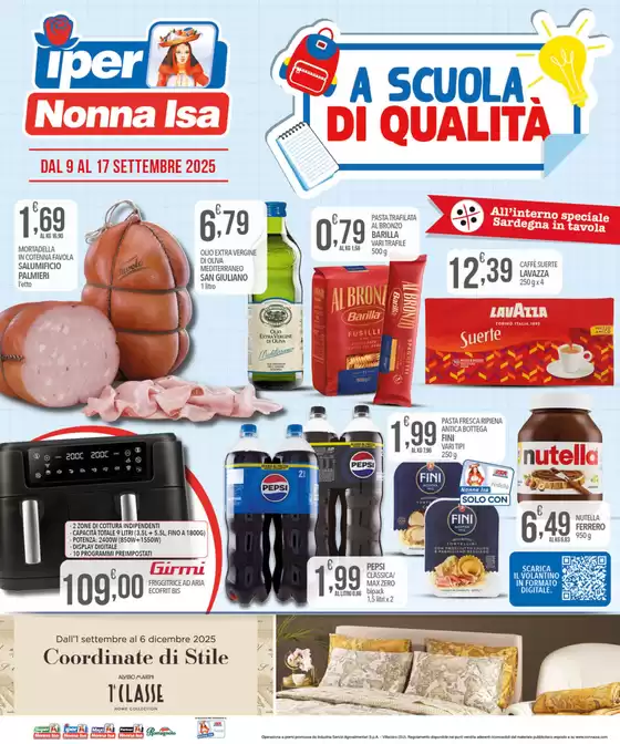Volantino Iper Nonna Isa | A scuola di qualità | 2025-09-09T00:00:00.000Z - 2025-09-17T00:00:00.000Z