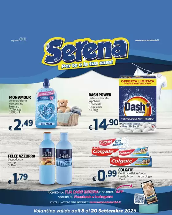 Volantino valido dall' 8 al 20 settembre