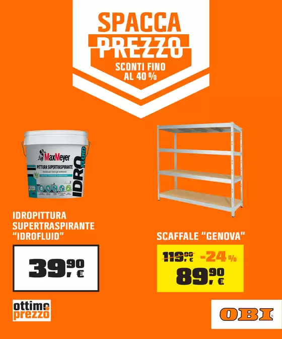 Volantino OBI a Lanuvio | Spacca Prezzo | 2025-09-11T00:00:00.000Z - 2025-10-05T00:00:00.000Z