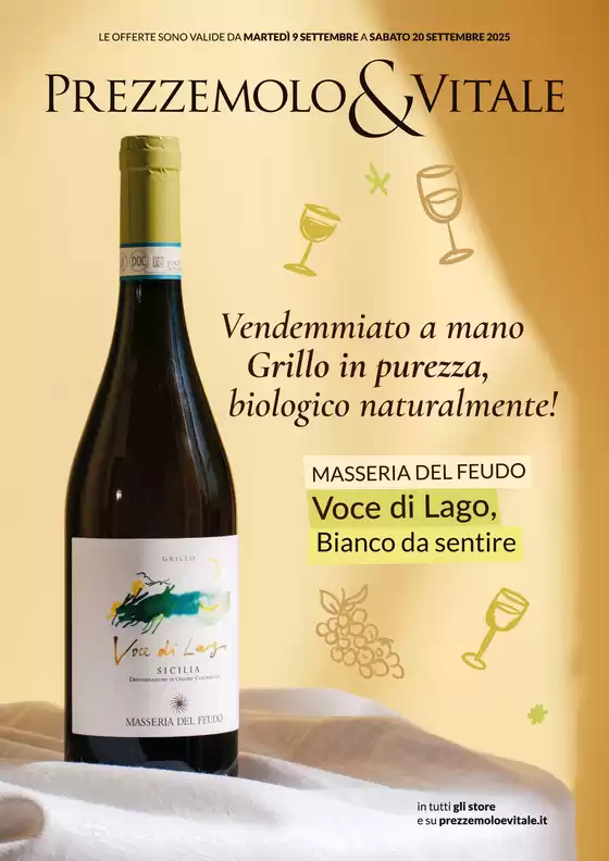 Vendemmiato a mano Grillo in purezza, biologico naturalmente!