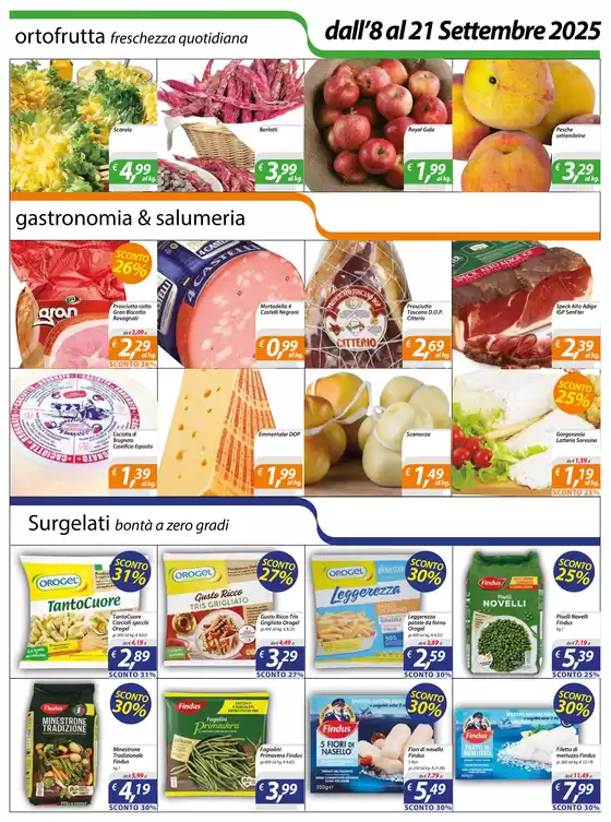 Offerte valide dall’ 8 al 21 Settembre 2025