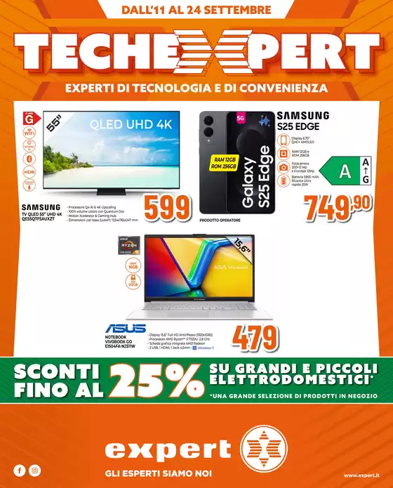 Volantino Expert a Lanuvio | Techexpert  | 2025-09-11T00:00:00.000Z - 2025-09-24T00:00:00.000Z