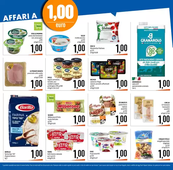 Affari a 1€, 1,50€, 2€, 3€