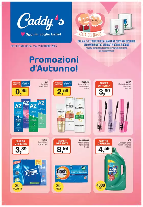 Volantino Caddy's Maxistore a Cervignano del Friuli | Promozioni d'autunno! | 2025-10-02T00:00:00.000Z - 2025-10-21T00:00:00.000Z