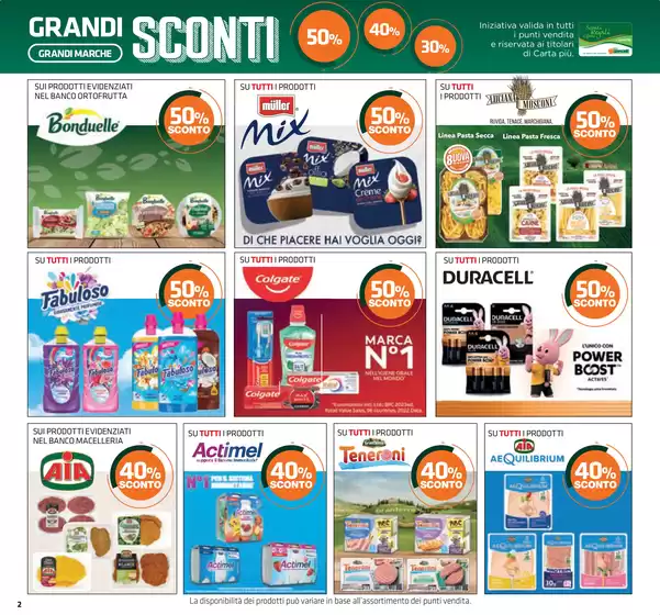 Grandi sconti