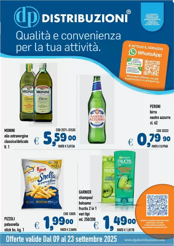 Offerte valide dal 09 al 23 settembre 