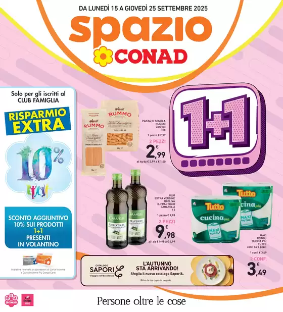 Volantino Spazio Conad | 1+1  | 2025-09-15T00:00:00.000Z - 2025-09-25T00:00:00.000Z