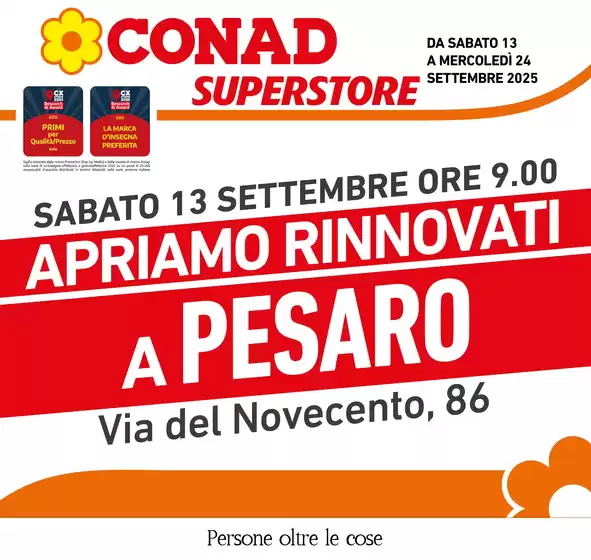 Apriamo rinnovati a Pesaro