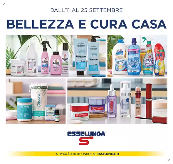 Volantino Esselunga | Bellezza e cura casa | 2025-09-11T00:00:00.000Z - 2025-09-25T00:00:00.000Z