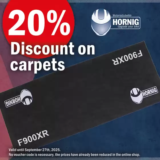 20% Discount on carpets