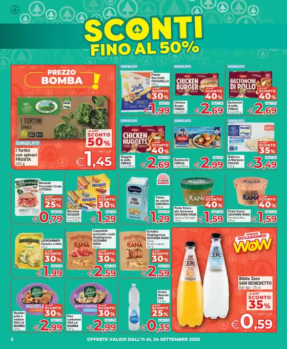 Sconti fino al 50%
