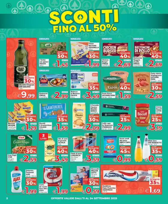 Sconti fino al 50%