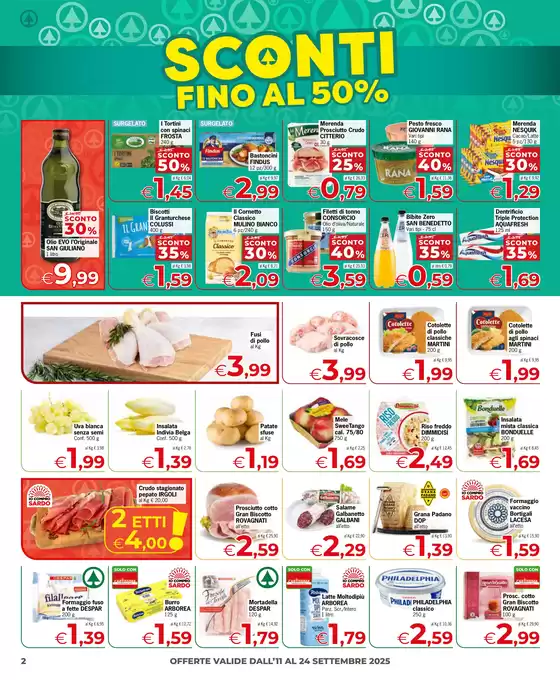 Sconti fino al 50%