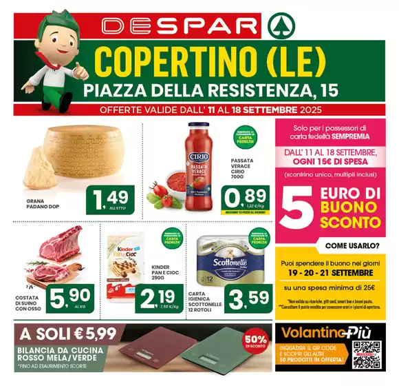 Volantino Despar | 5 euro di buono sconto | 2025-09-11T00:00:00.000Z - 2025-09-18T00:00:00.000Z