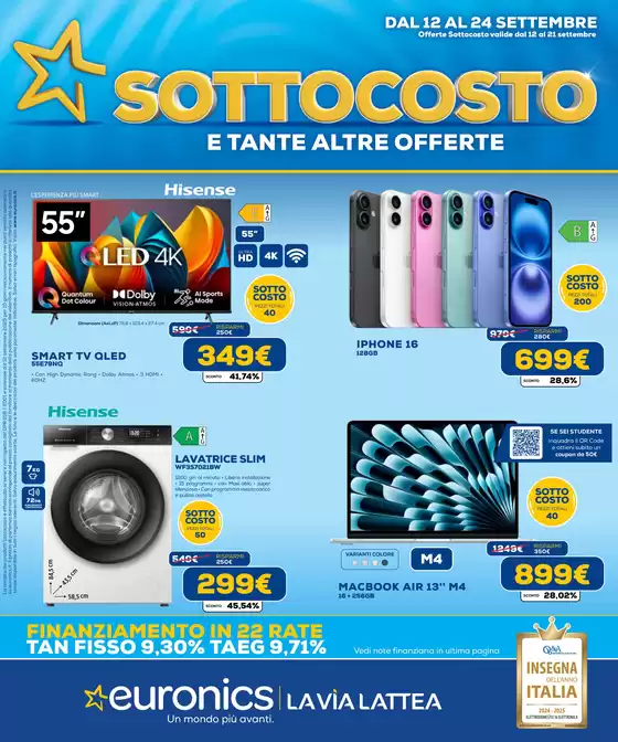 Volantino Euronics | Riparti con Le Offerte | 2025-09-12T00:00:00.000Z - 2025-09-24T00:00:00.000Z