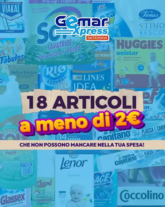 18 articoli a meno di 2 euro