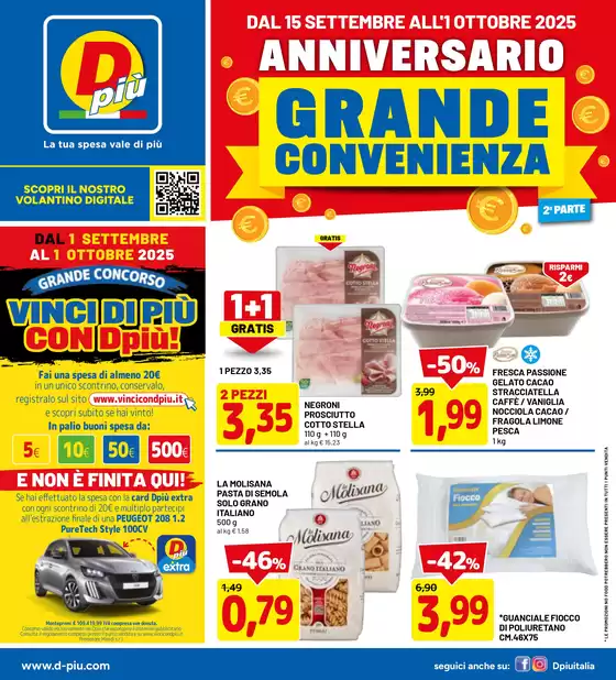 Volantino Dpiu a Ghedi | Grande convenienza | 2025-09-15T00:00:00.000Z - 2025-10-01T00:00:00.000Z