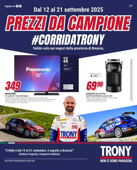 Prezzi da campione